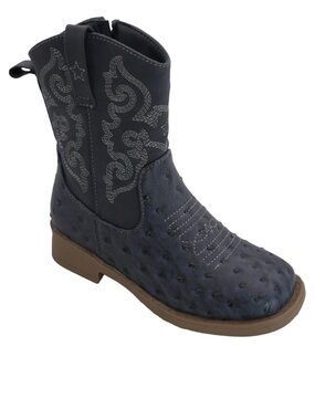 💜 Pawz Little and Big Boys Cowboy Western Boots Size:4 Big Boy